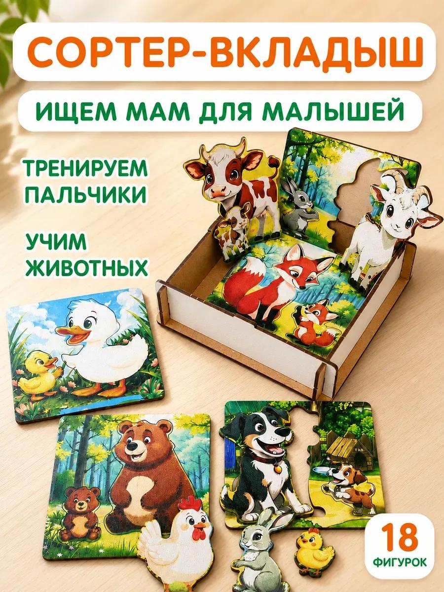 Сортер вкладыш развивающая игрушка для малышей